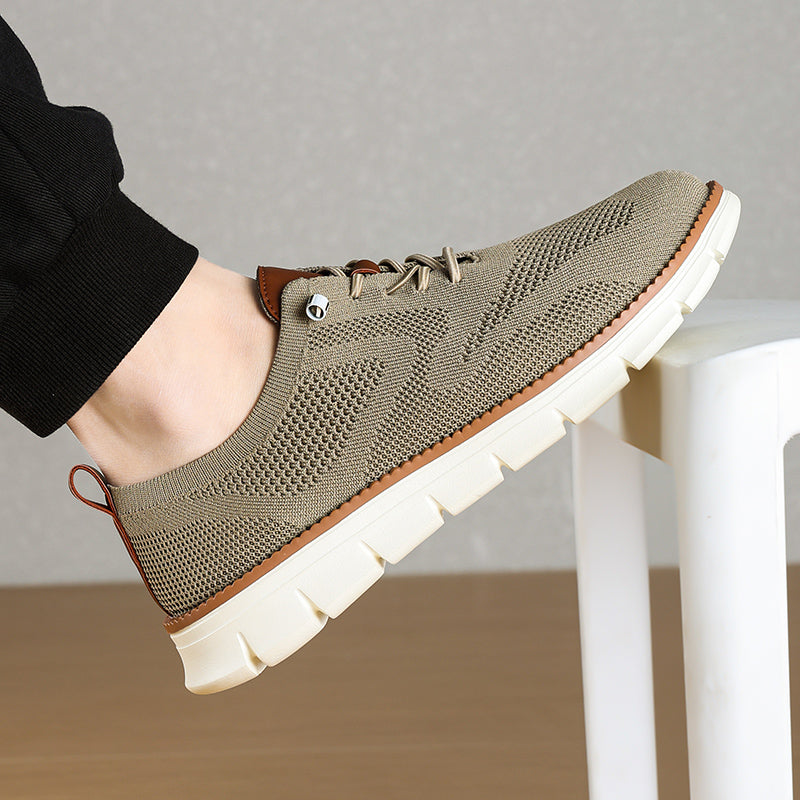 Men‘s’ Slip-On Running Walking Shoes - Zero Laces Comfort, Non-Slip Traction & Cushioned Support