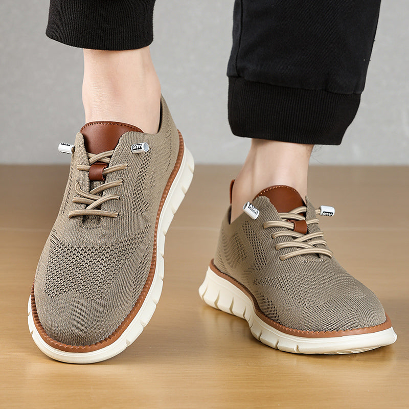 Men‘s’ Slip-On Running Walking Shoes - Zero Laces Comfort, Non-Slip Traction & Cushioned Support