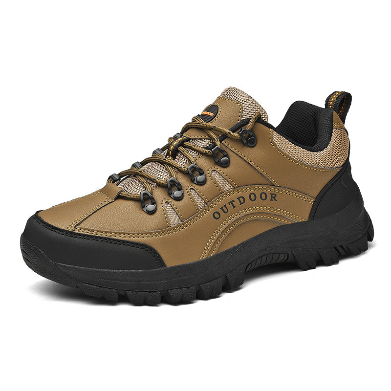 Men's Orthopedic Arch Support Wide Toe Lightweight Hiking Shoes Waterproof Non-slip Scratch-Resistant Work Shoes, Ideal For Hike All Day with Comfort and Zero Fatigue