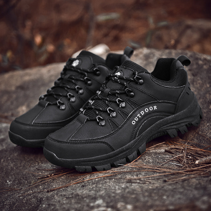 Men's Orthopedic Arch Support Wide Toe Lightweight Hiking Shoes Waterproof Non-slip Scratch-Resistant Work Shoes, Ideal For Hike All Day with Comfort and Zero Fatigue