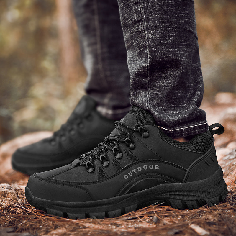 Men's Orthopedic Arch Support Wide Toe Lightweight Hiking Shoes Waterproof Non-slip Scratch-Resistant Work Shoes, Ideal For Hike All Day with Comfort and Zero Fatigue