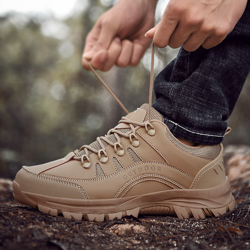 Men's Orthopedic Arch Support Wide Toe Lightweight Hiking Shoes Waterproof Non-slip Scratch-Resistant Work Shoes, Ideal For Hike All Day with Comfort and Zero Fatigue
