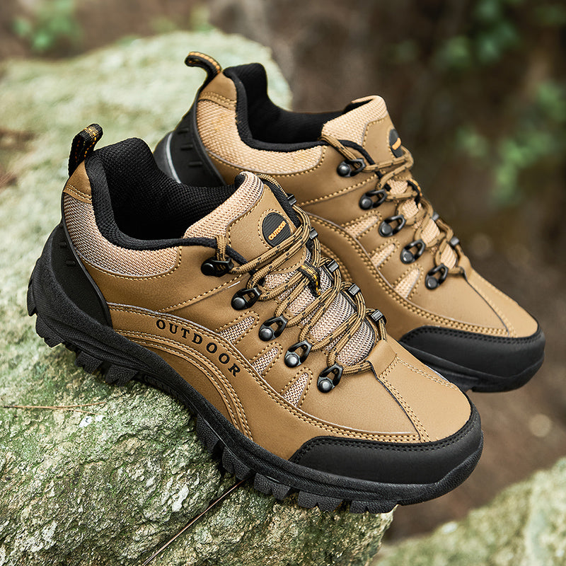 Men's Orthopedic Arch Support Wide Toe Lightweight Hiking Shoes Waterproof Non-slip Scratch-Resistant Work Shoes, Ideal For Hike All Day with Comfort and Zero Fatigue