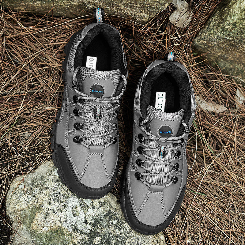 Men's Orthopedic Arch Support Wide Toe Lightweight Hiking Shoes Waterproof Non-slip Scratch-Resistant Work Shoes, Ideal For Hike All Day with Comfort and Zero Fatigue