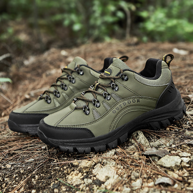 Men's Orthopedic Arch Support Wide Toe Lightweight Hiking Shoes Waterproof Non-slip Scratch-Resistant Work Shoes, Ideal For Hike All Day with Comfort and Zero Fatigue