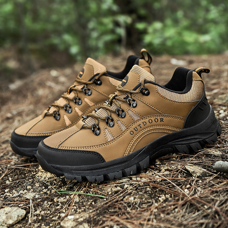 Men's Orthopedic Arch Support Wide Toe Lightweight Hiking Shoes Waterproof Non-slip Scratch-Resistant Work Shoes, Ideal For Hike All Day with Comfort and Zero Fatigue