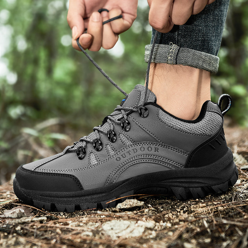 Men's Orthopedic Arch Support Wide Toe Lightweight Hiking Shoes Waterproof Non-slip Scratch-Resistant Work Shoes, Ideal For Hike All Day with Comfort and Zero Fatigue