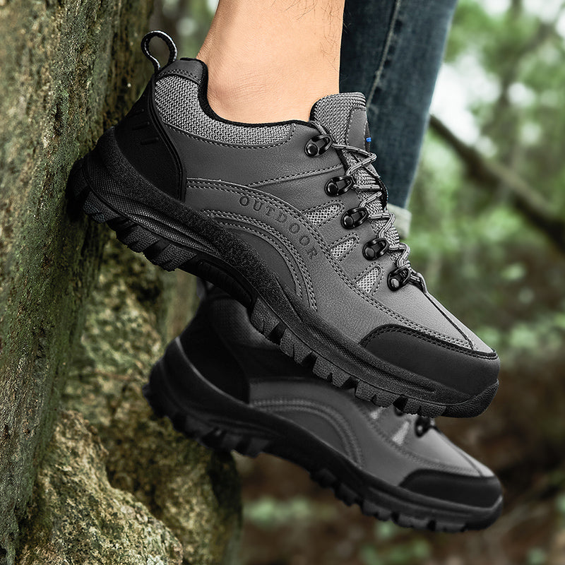 Men's Orthopedic Arch Support Wide Toe Lightweight Hiking Shoes Waterproof Non-slip Scratch-Resistant Work Shoes, Ideal For Hike All Day with Comfort and Zero Fatigue