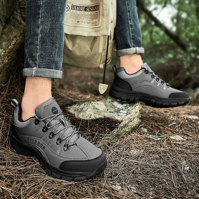 Men's Orthopedic Arch Support Wide Toe Lightweight Hiking Shoes Waterproof Non-slip Scratch-Resistant Work Shoes, Ideal For Hike All Day with Comfort and Zero Fatigue
