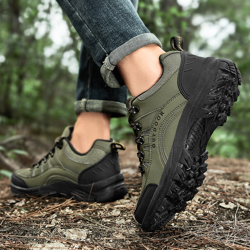 Men's Orthopedic Arch Support Wide Toe Lightweight Hiking Shoes Waterproof Non-slip Scratch-Resistant Work Shoes, Ideal For Hike All Day with Comfort and Zero Fatigue