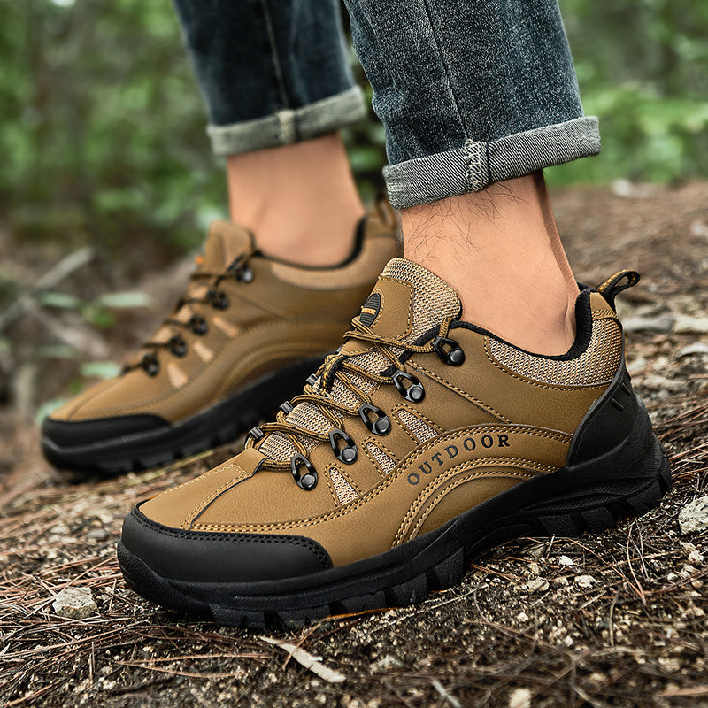Men's Orthopedic Arch Support Wide Toe Lightweight Hiking Shoes Waterproof Non-slip Scratch-Resistant Work Shoes, Ideal For Hike All Day with Comfort and Zero Fatigue