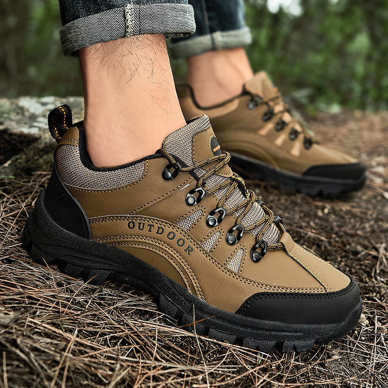 Men's Orthopedic Arch Support Wide Toe Lightweight Hiking Shoes Waterproof Non-slip Scratch-Resistant Work Shoes, Ideal For Hike All Day with Comfort and Zero Fatigue