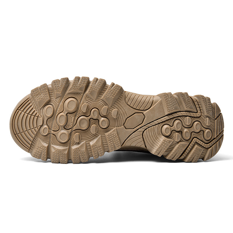 Men's Mesh Hiking Shoes - Lace-Up, Enhanced Support, Wide Toe Box with Arch Support