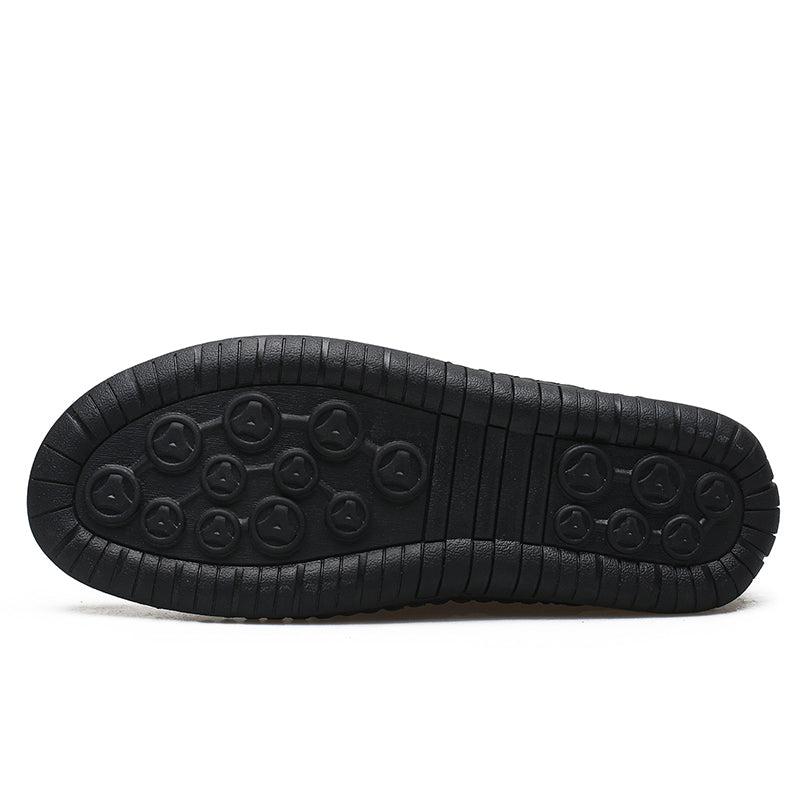Men's 45+ Daily Walker | Hand-Finished Leather | Zero Bending, Zero Lacing | Wide Toe, Arch Support