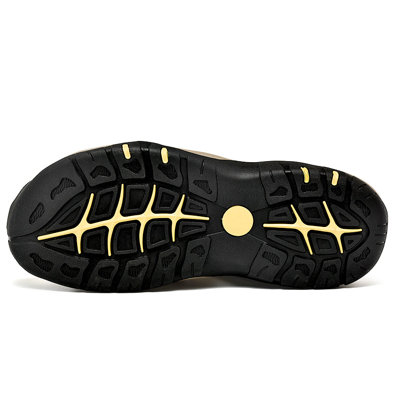 Men's Mixed Material Sandals - Lace-Up, Maximum Support, Wide Toe Box with Arch Support