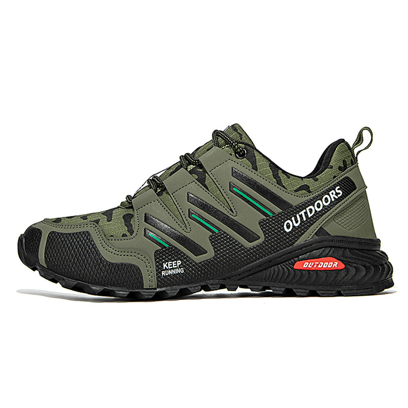 Men's Mesh Hiking Shoes - Lace-Up, Waterproof, Wide Toe Box with Arch Support