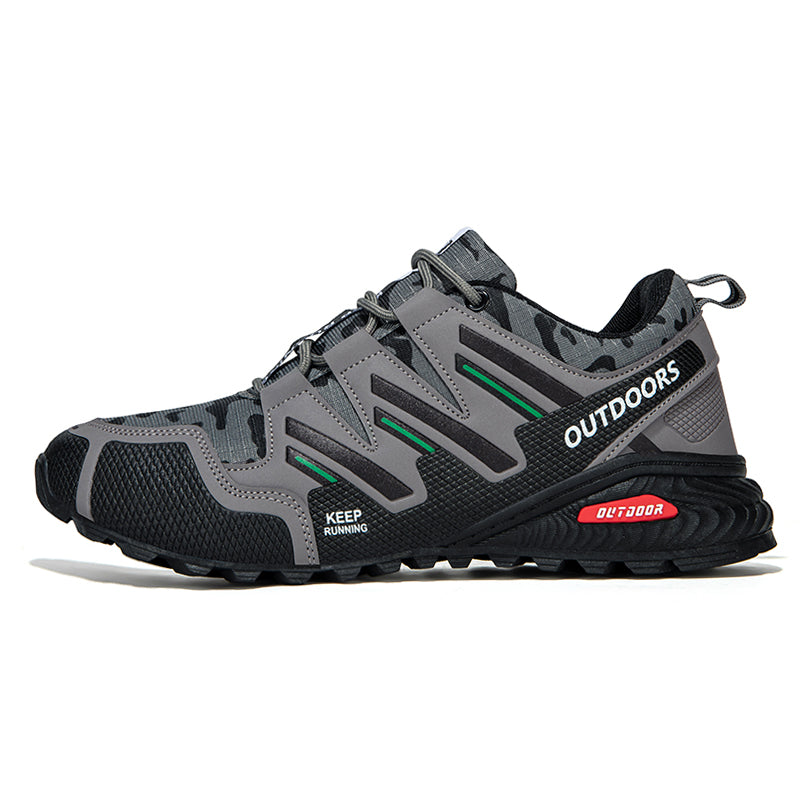 Men's Mesh Hiking Shoes - Lace-Up, Waterproof, Wide Toe Box with Arch Support