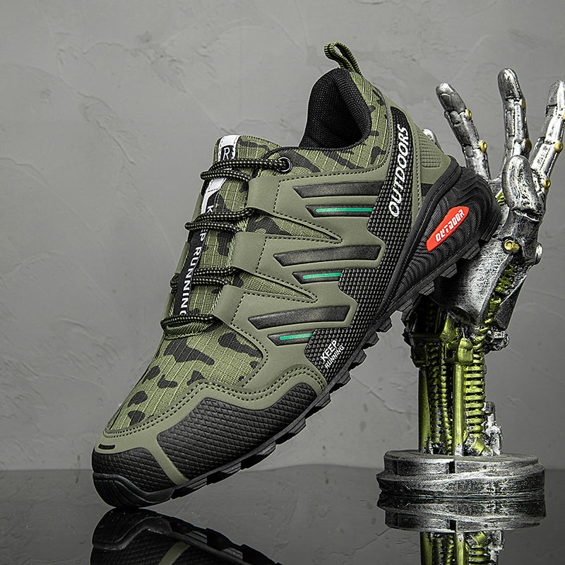 Men's Mesh Hiking Shoes - Lace-Up, Waterproof, Wide Toe Box with Arch Support
