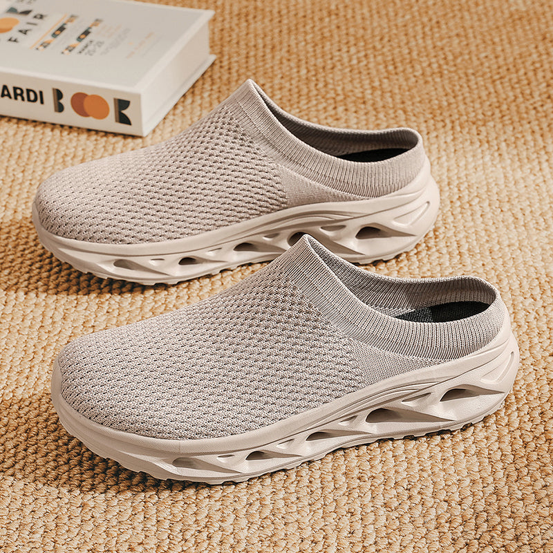 Men's Mesh Sandals - Slip-On, Maximum Ventilation, Wide Toe Box with Arch Support