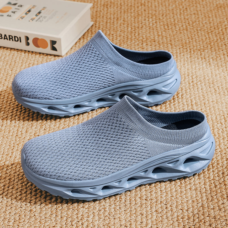 Men's Mesh Sandals - Slip-On, Maximum Ventilation, Wide Toe Box with Arch Support