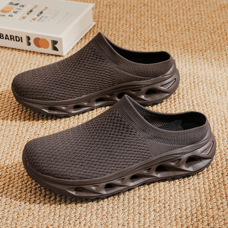 Men's Mesh Sandals - Slip-On, Maximum Ventilation, Wide Toe Box with Arch Support