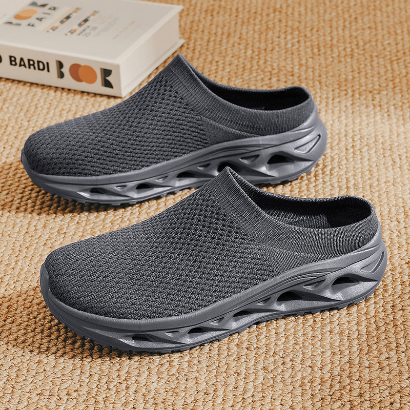 Men's Mesh Sandals - Slip-On, Maximum Ventilation, Wide Toe Box with Arch Support