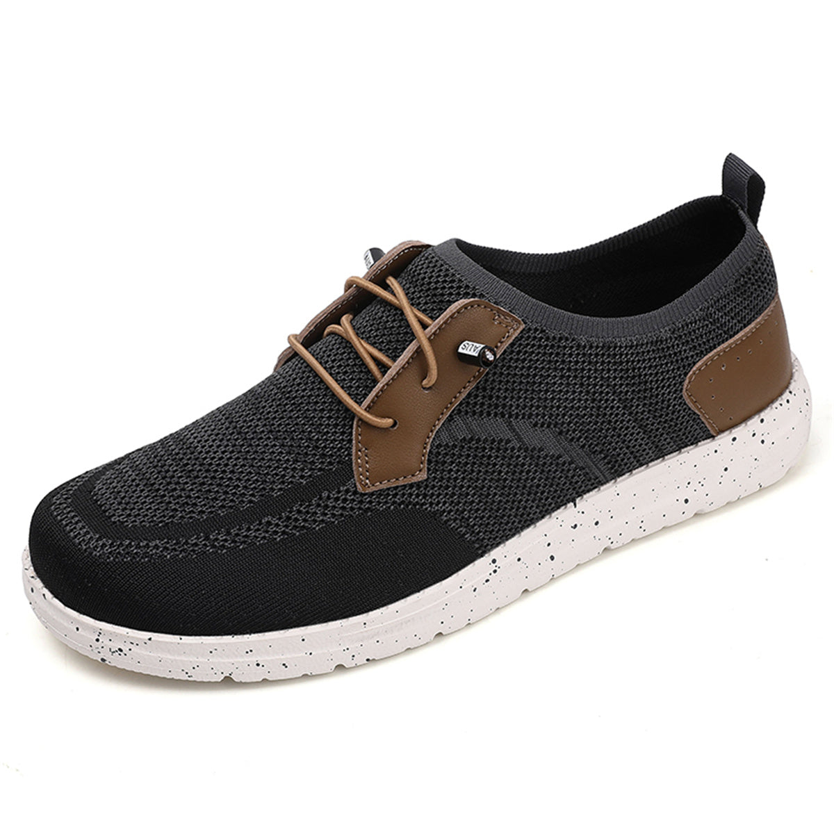Men's Mesh Walking Shoes - Lace-Up, Breathable, Wide Toe Box with Arch Support