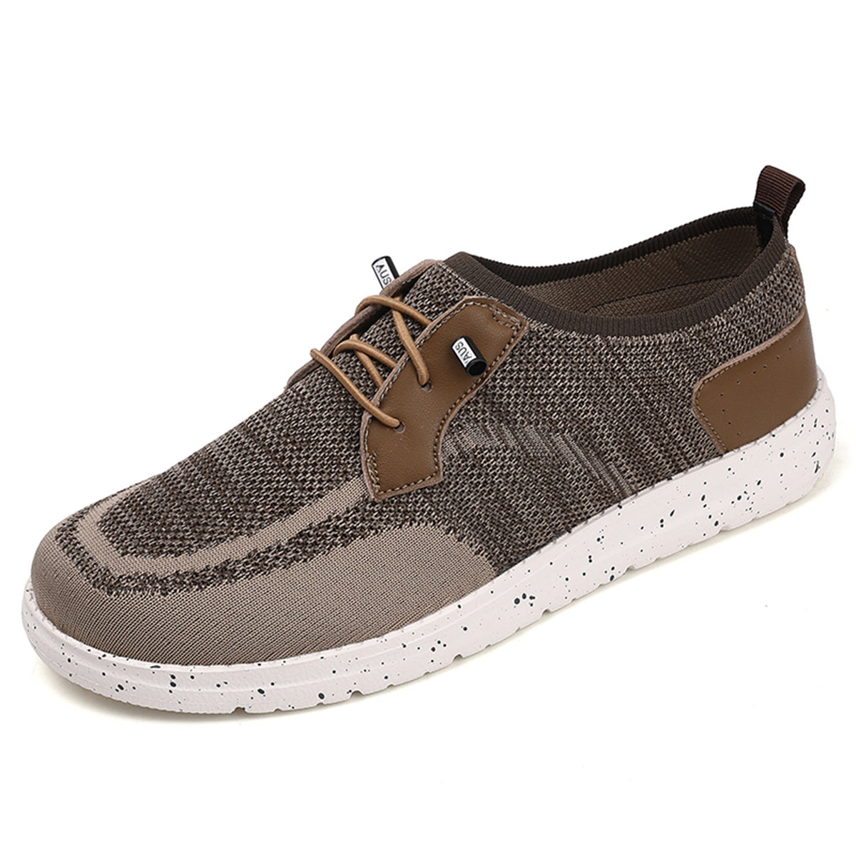 Men's Mesh Walking Shoes - Lace-Up, Breathable, Wide Toe Box with Arch Support