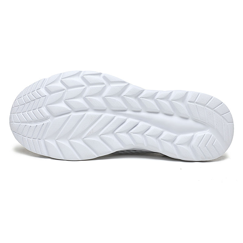 Men's Mesh Walking Shoes - Slip-On, Cushioned, Wide Toe Box with Arch Support