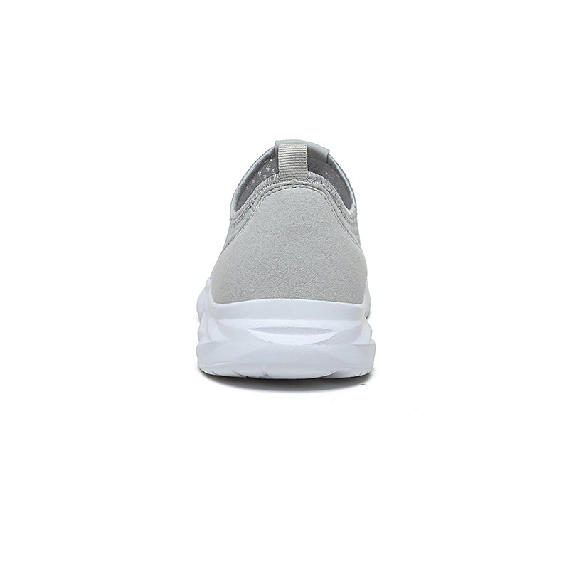 Men's Mesh Walking Shoes - Slip-On, Cushioned, Wide Toe Box with Arch Support