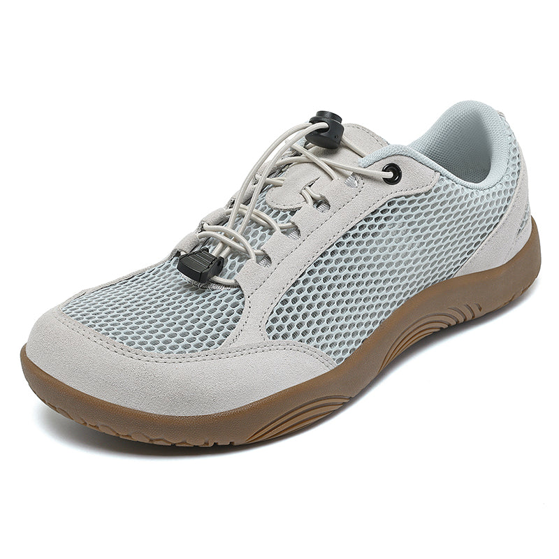 Men's Mixed Material Casual Boots - Lace-Up, Lightweight, Wide Toe Box with Arch Support