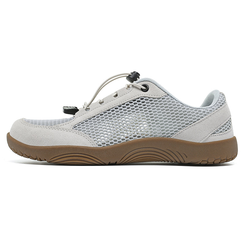 Men's Mixed Material Casual Boots - Lace-Up, Lightweight, Wide Toe Box with Arch Support
