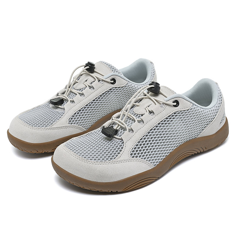 Men's Mixed Material Casual Boots - Lace-Up, Lightweight, Wide Toe Box with Arch Support