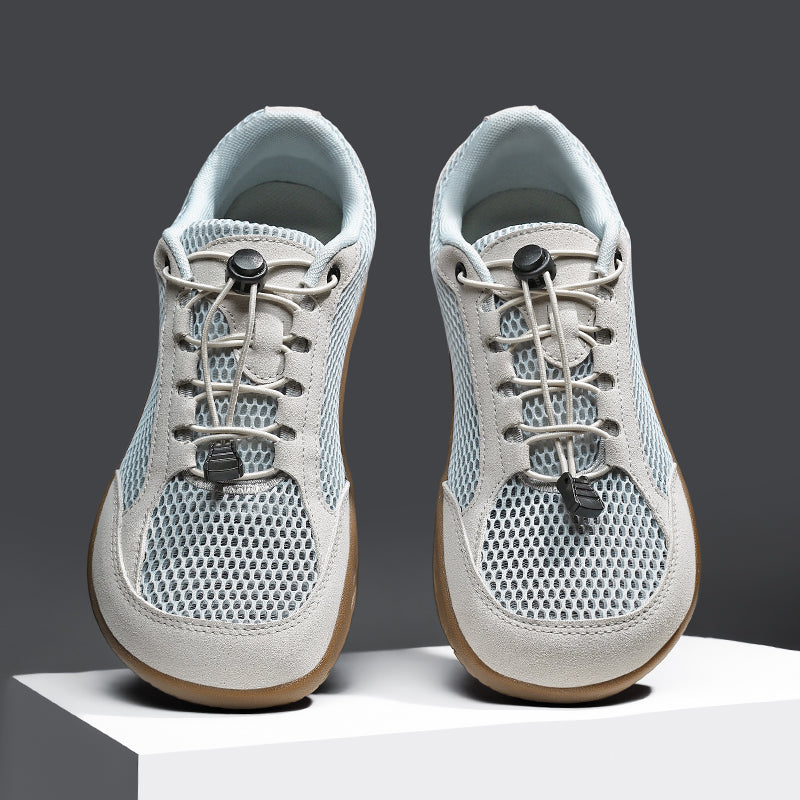 Men's Mixed Material Casual Boots - Lace-Up, Lightweight, Wide Toe Box with Arch Support
