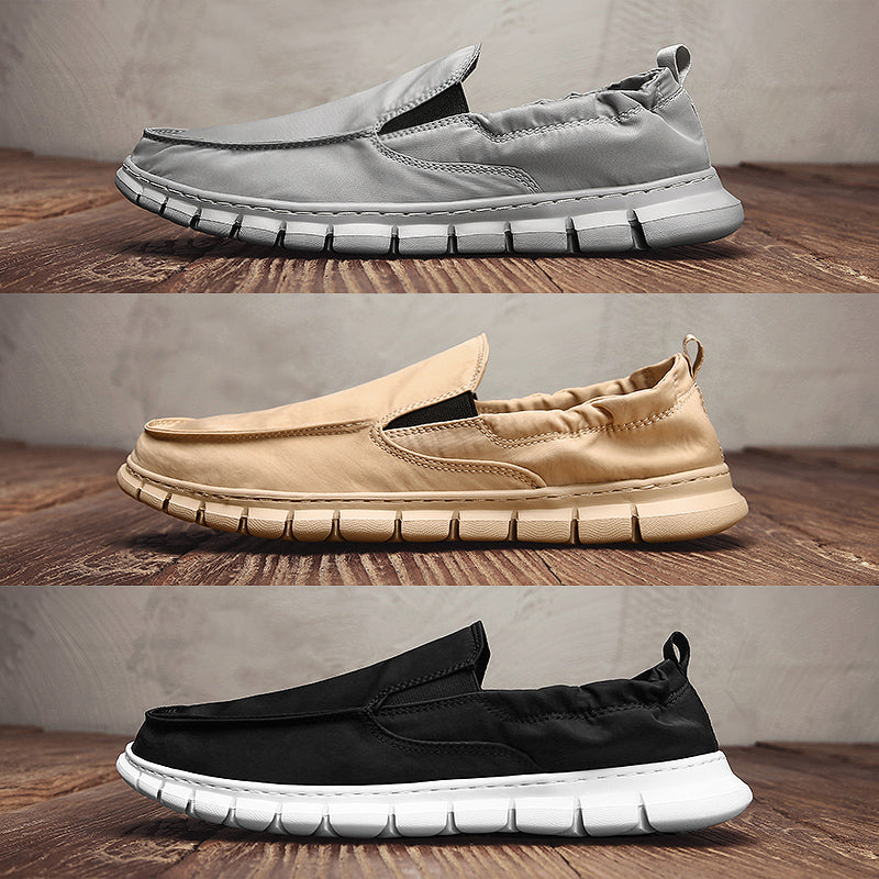 Men's Leather Slip-On | Slip On Without Bending | Leather Looks, Cloud Comfort