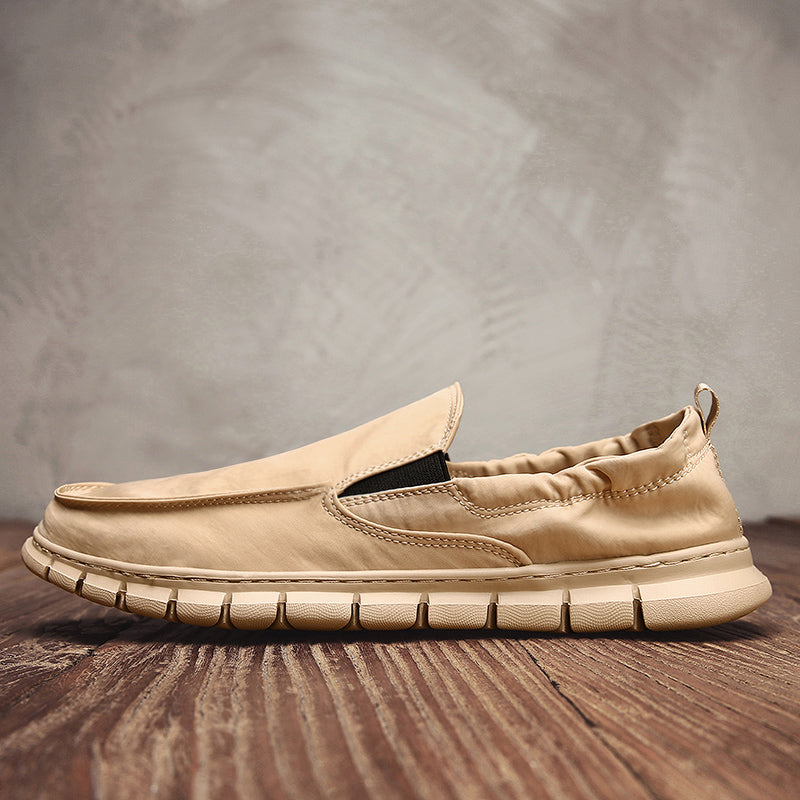 Men's Leather Slip-On | Slip On Without Bending | Leather Looks, Cloud Comfort