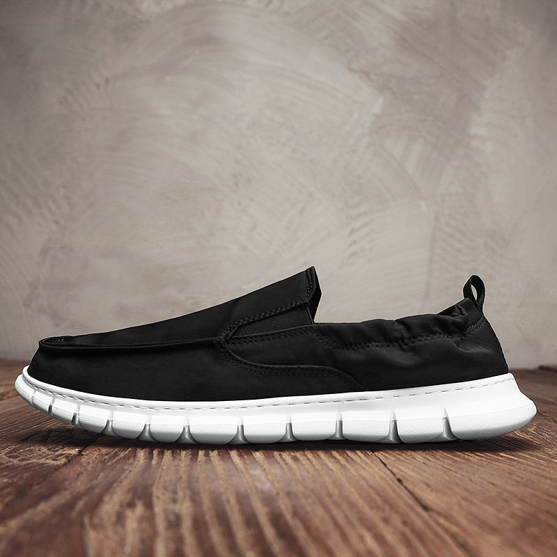 Men's Leather Slip-On | Slip On Without Bending | Leather Looks, Cloud Comfort