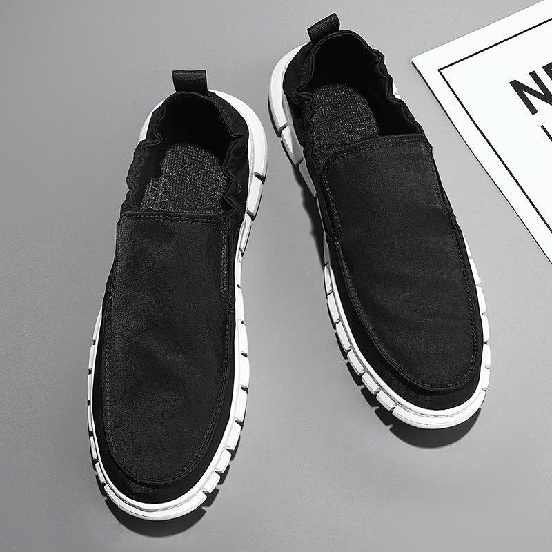 Men's Leather Slip-On | Slip On Without Bending | Leather Looks, Cloud Comfort