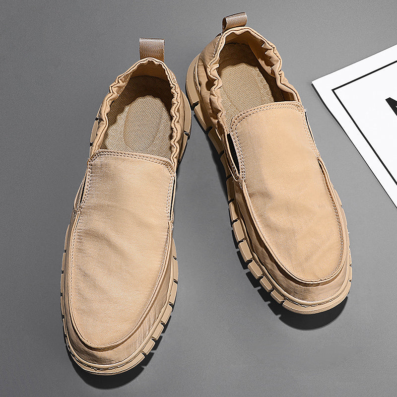 Men's Leather Slip-On | Slip On Without Bending | Leather Looks, Cloud Comfort