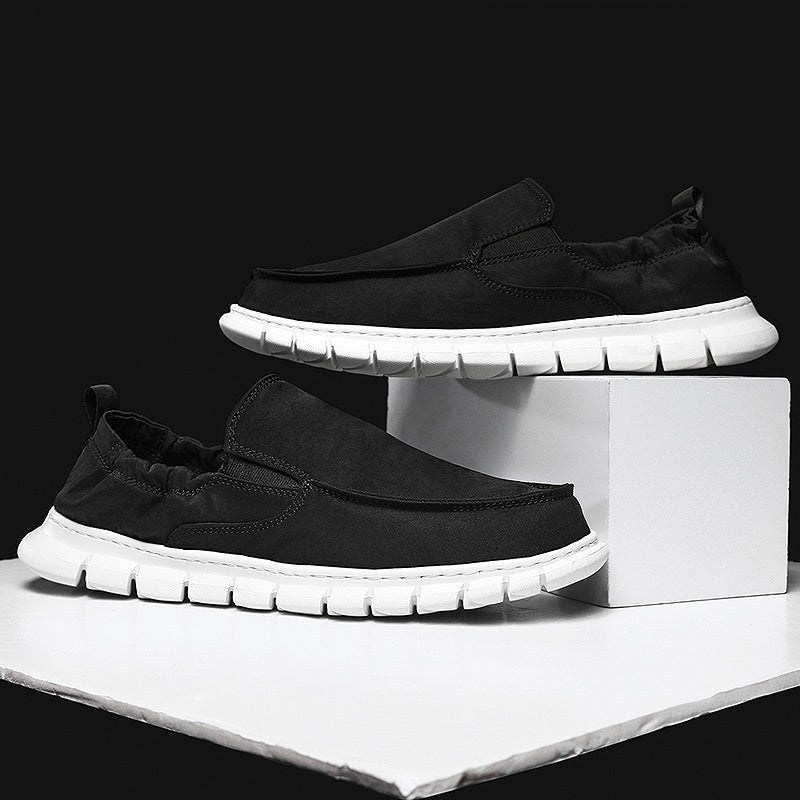 Men's Leather Slip-On | Slip On Without Bending | Leather Looks, Cloud Comfort