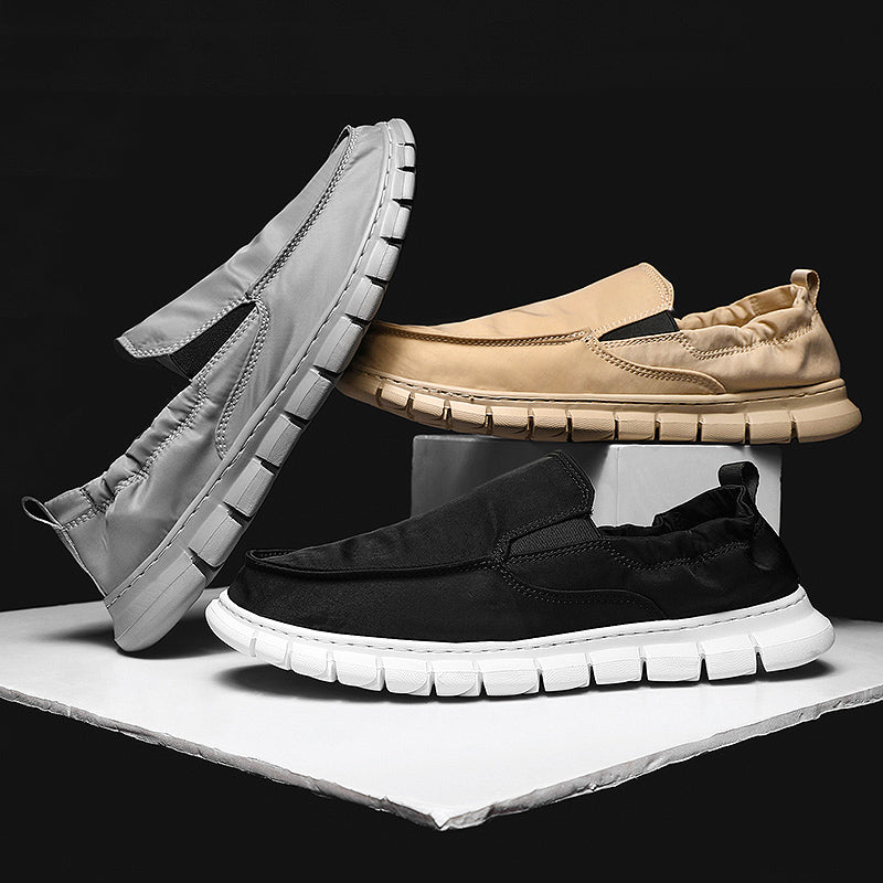 Men's Leather Slip-On | Slip On Without Bending | Leather Looks, Cloud Comfort