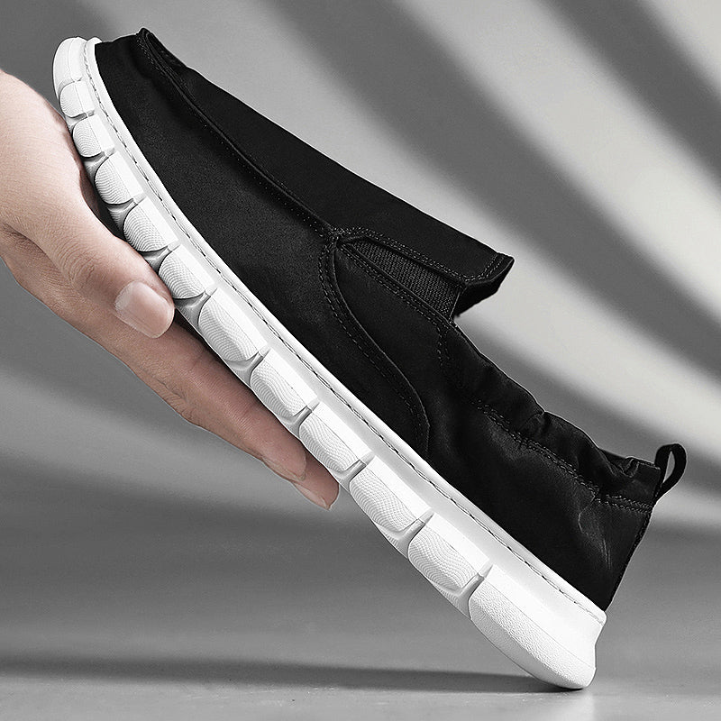 Men's Leather Slip-On | Slip On Without Bending | Leather Looks, Cloud Comfort
