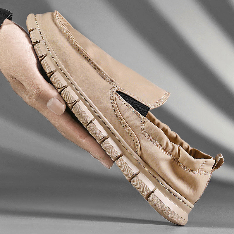 Men's Leather Slip-On | Slip On Without Bending | Leather Looks, Cloud Comfort