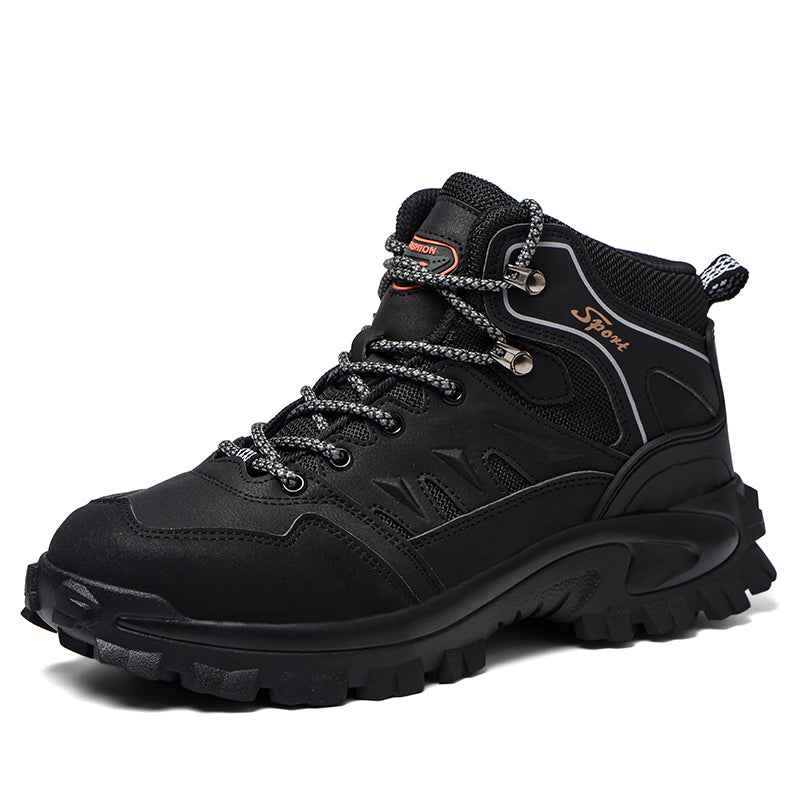 🔥Sale 70% OFF-Men's Genuine Leather Work Boots - Lace-Up, Waterproof, Wide Toe Box with Arch Support for Safety, Casual & Outdoor