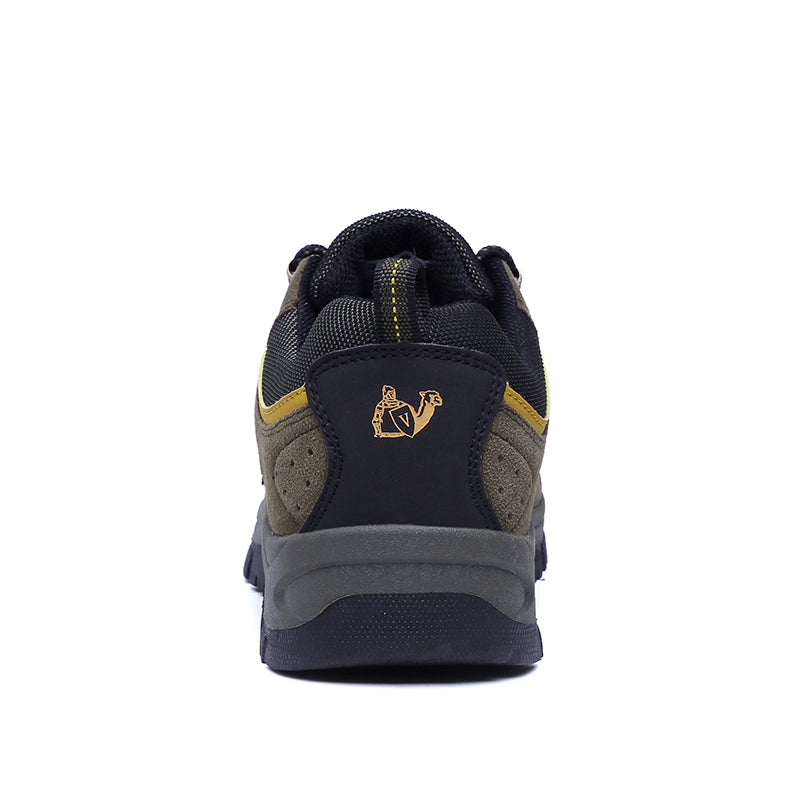 Men's Genuine Leather Hiking Boots - Lace-Up, Waterproof, Slip resistant, Wide Toe Box with Arch Support