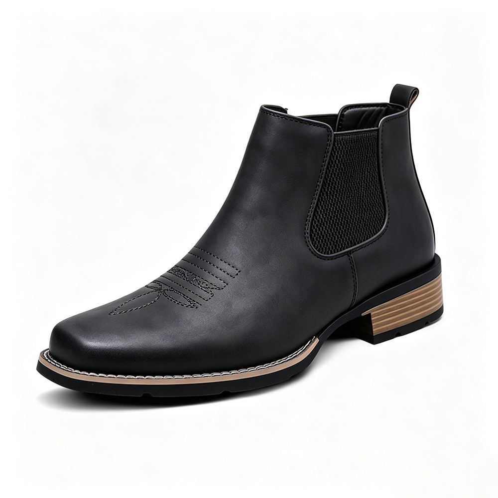 Men's Slip On Chelsea Ankle Boot - Slip-On, Maximum Support, Wide Toe Box with Arch Support