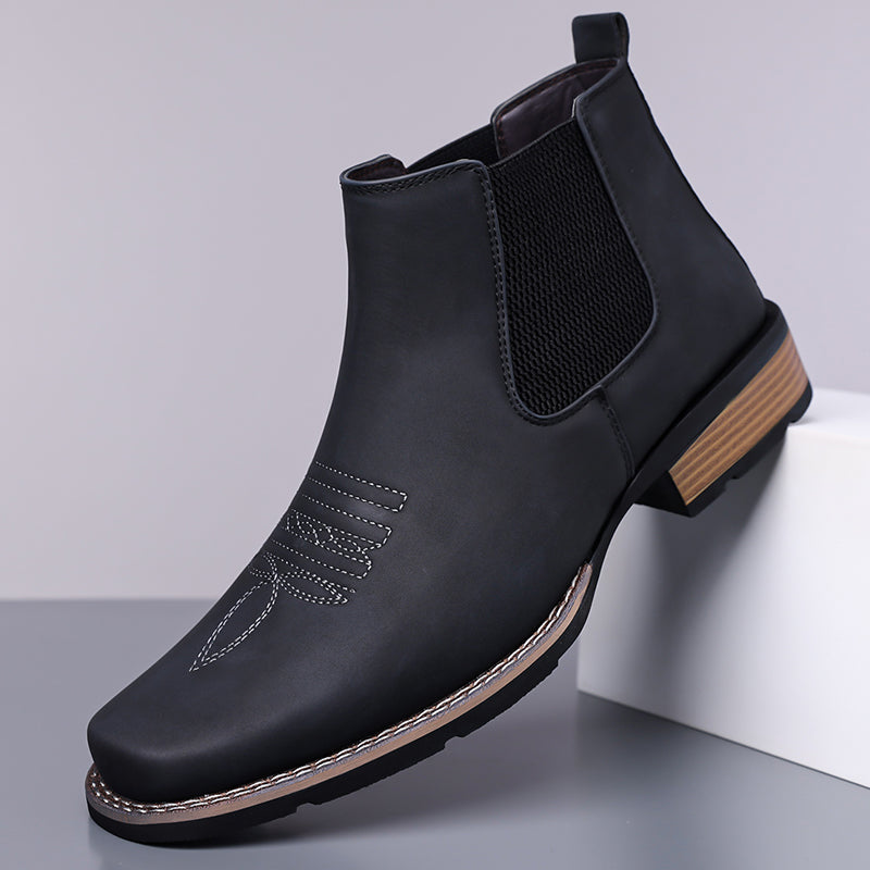Men's Slip On Chelsea Ankle Boot - Slip-On, Maximum Support, Wide Toe Box with Arch Support