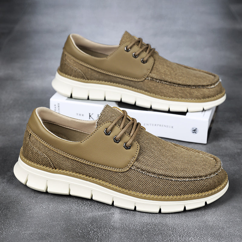 Men's Mesh Walking Shoes - Lace-Up, Maximum Support, Wide Toe Box with Arch Support