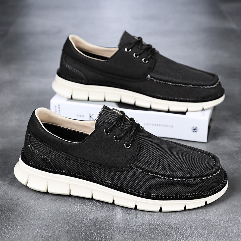 Men's Mesh Walking Shoes - Lace-Up, Maximum Support, Wide Toe Box with Arch Support