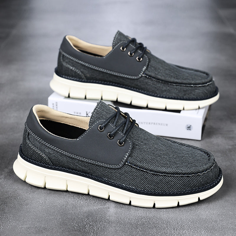 Men's Mesh Walking Shoes - Lace-Up, Maximum Support, Wide Toe Box with Arch Support